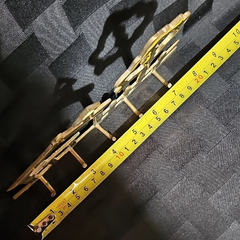 VTG Solid Brass Cottage Style House, Picket Fence & Tree Key Rack with Hooks